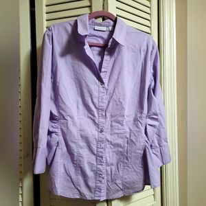 Lavender Long Sleeve Button Down